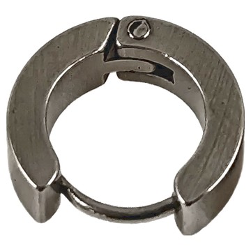 耀眼美人 簡約圈圈環  醫療鈦剛耳環 深灰色