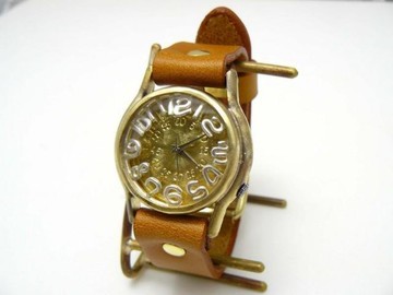 On Time3-B HandCraftWatch 男士黃銅 32 毫米浮動 SV 指數（355 SV 指數）