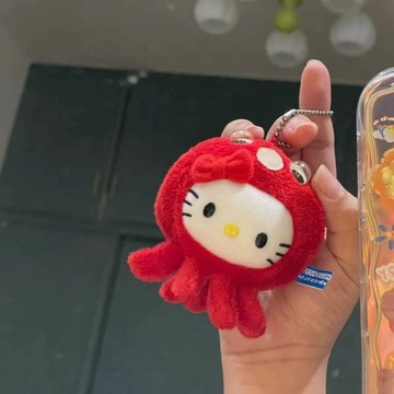 kitty吊飾🎀 可愛百搭章魚八爪魚HelloKitty掛件鑰匙扣書包掛飾玩偶 kitty掛件 可愛吊飾 玩偶吊飾 禮物