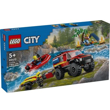 LEGO 樂高 城市系列 60412 四輪驅動消防車和救援艇