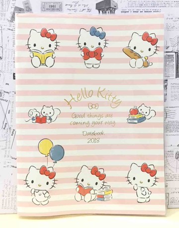 【震撼精品百貨】Hello Kitty 凱蒂貓~kitty證件套-線條讀書#34290