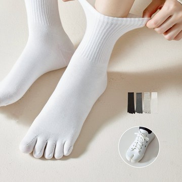 NicoFun 愛定做 3雙 7A抗菌女純色短筒五趾襪 五指襪 分趾襪 腳趾襪 棉襪 運動襪 女襪22.5~24.5cm