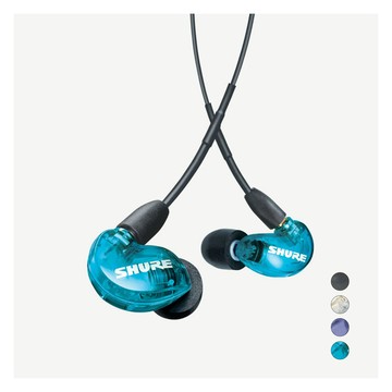 SHURE SE215專業監聽 耳道式耳機 藍色