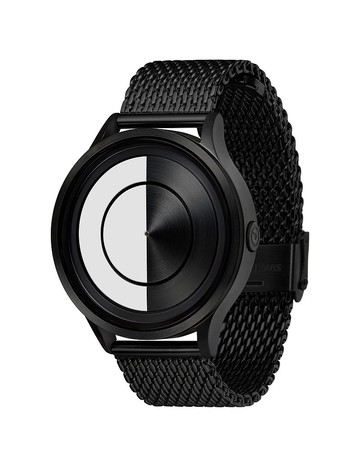 月系列腕錶 LUNAR Snow (黑/白 , Black / Snow) *Mesh Strap