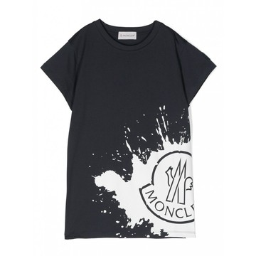 Moncler - Navy Blue Cotton Long T-shirt