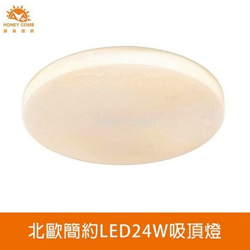 [Honey Comb]LED24W浴室陽台小空間吸頂燈 白光(V2892W)