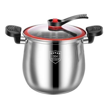 臺灣現貨（隔日出貨）【JUSTCOOK 廚藝寶】304微壓雙耳高桶不鏽鋼聚能湯鍋微壓鍋/蒸煮壓力鍋/悶燒鍋/雙耳湯鍋