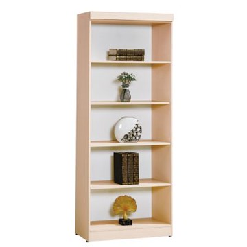 文創集 米果2.7尺開放五格高書櫃/收納櫃(二色可選) -80x40x196cm免組