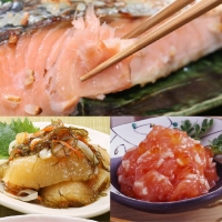 16-049 北海道鮭切身2種・生珍味2種詰合せ