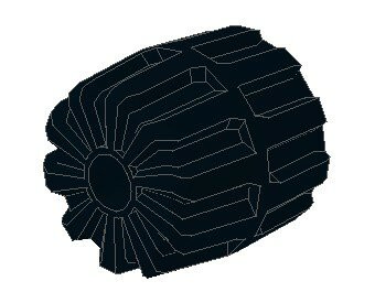 拼裝益智moc積木散件 22x24mm硬車輪 4個 NO. JH697