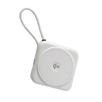 【WEPHONE】Qi2 磁吸半固態行動電源 10000mAh 珍珠白【三井3C】