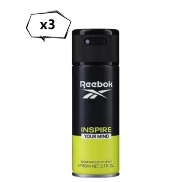 義大利進口Reebok 麝香體香噴霧--超越自我(150ml)*3