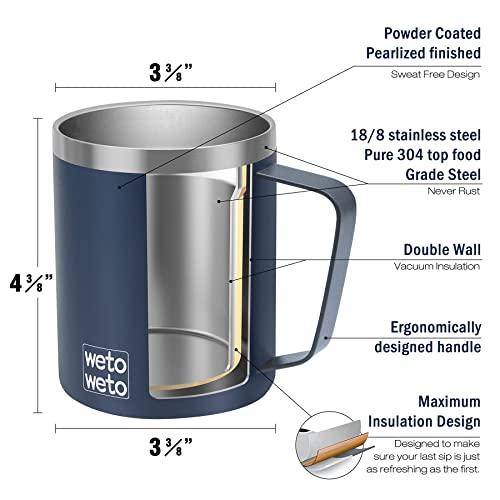 YETI WETOWETO oz Coffee Mug, Vacuum Insulated Camping Mug with Lid