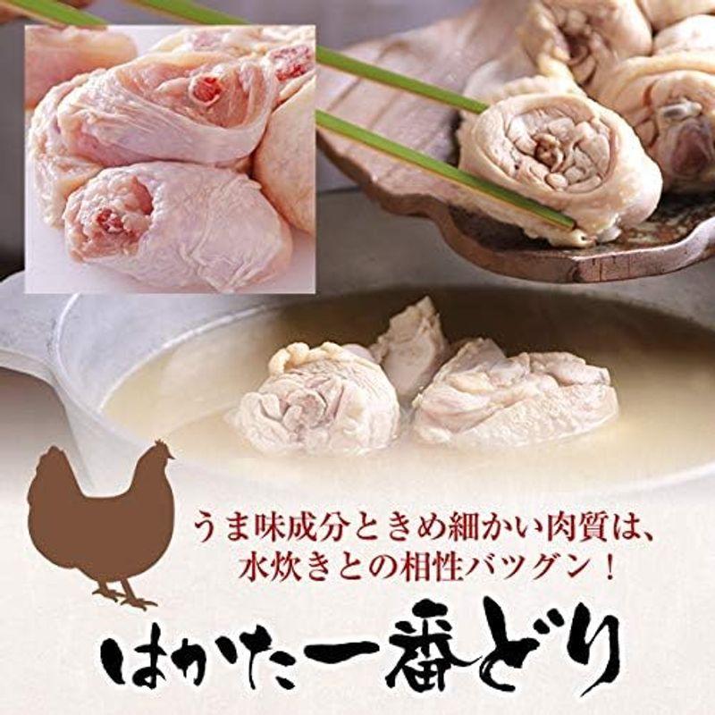 博多若杉 水炊き プレミアム水炊き セット お取り寄せ 鍋 スープ 3-4人前 (スープ増量セット)