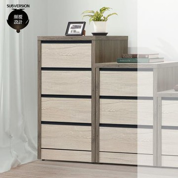 【顛覆設計】西內2尺雪灰色四斗櫃