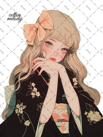 原廠貼紙 no.1733 人物貼紙 原創貼紙 人物貼紙 少女貼紙 原創人物貼紙