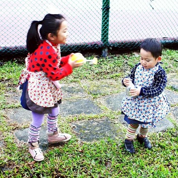 【DUAL STYLE】日本復古小花蛋糕兒童圍裙