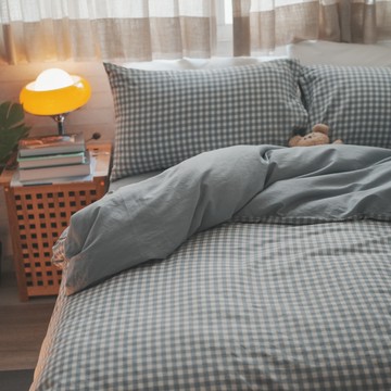 寧靜格 S2單人床包雙人薄被套三件組 100%精梳棉 台灣製
