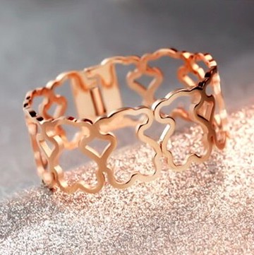 現貨+預購 玫瑰金手環 手鍊-韓版時尚鏤空小熊可愛母親節生日情人節禮物女飾品71ap20【獨家進口】【米蘭精品】
