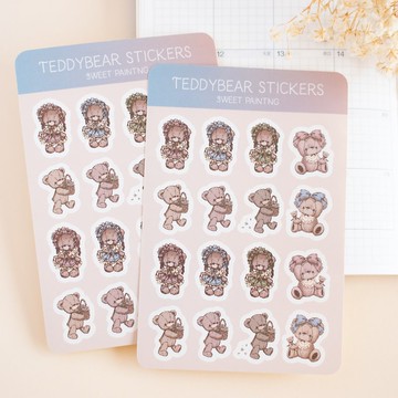 貼紙 – 泰迪熊 No.6