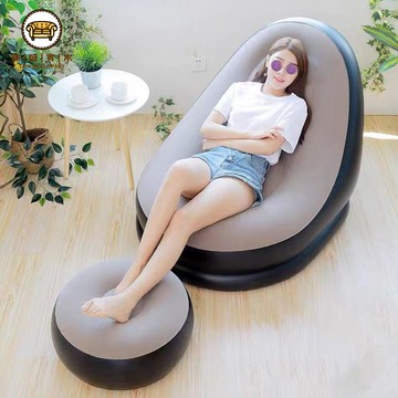 充氣沙發 戶外沙發 懶人沙發 空氣沙發 懶人充氣沙發椅可躺戶外單人臥室休陽臺閑戶外野營宿舍多功能加厚免運 可開發票 工廠直銷 全館折扣 j559