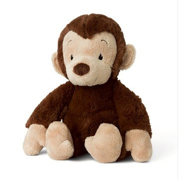 【正版總代理合法進口】BON TON TOYS x WWF｜ECO環保猴子玩偶-馬果 咖啡 29cm