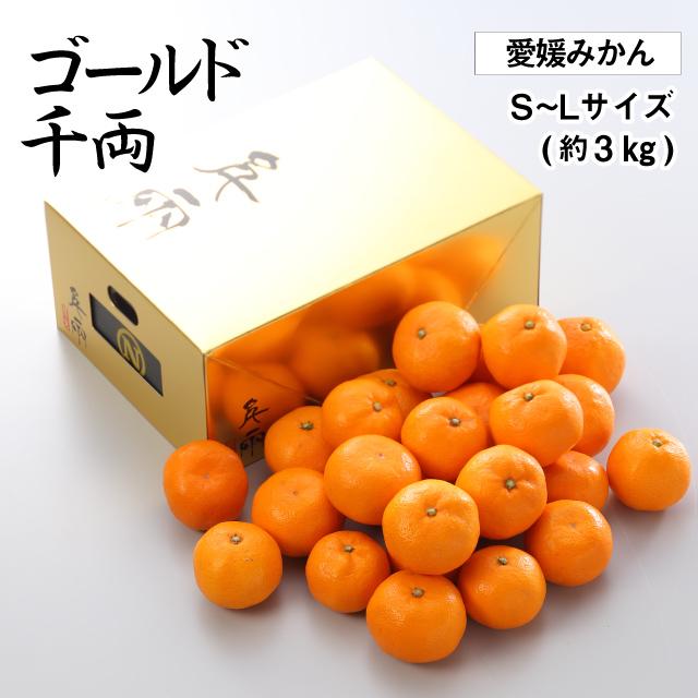 (11月下旬頃より順次発送) 2023 お歳暮 ギフト ゴールド千両 愛媛県日の丸みかん 最高級ブランド 特秀 S〜Lサイズ 約3kg みかん ミカン