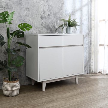 Boden-克萊妮2.7尺收納餐櫃/碗盤置物櫃/置物矮櫃/玄關櫃(下座)