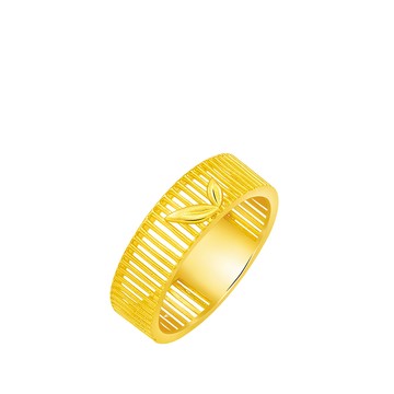 Just Gold 良緣．竹夢-寬 黃金對戒