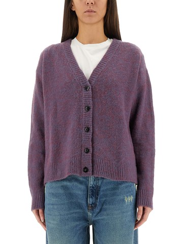 amish melange crop cardigan