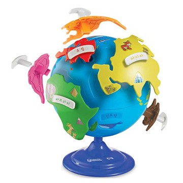 Learning Resources 學習資源 蒙特梭利地球儀立體拼圖  1組  多色  12片