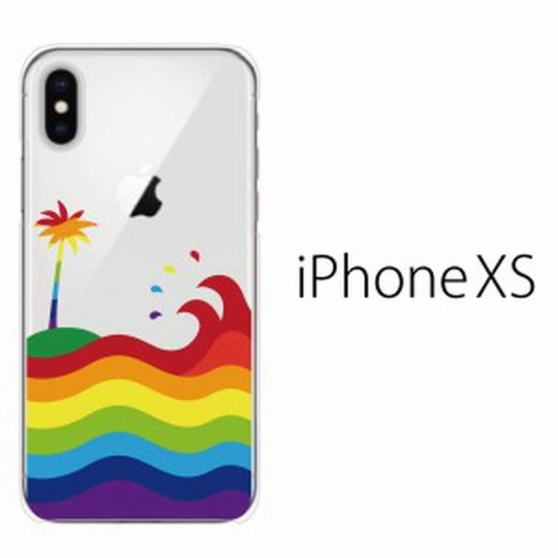 スマホケース Iphonexs スマホカバー 携帯カバー Iphoneケース アイフォン ハード カバー アップルマーク レインボー 通販 Lineポイント最大1 0 Get Lineショッピング