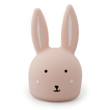 trixie 動物造型矽膠夜燈-乖乖小兔｜USB充電柔光小夜燈｜寶寶安心陪睡燈推薦 5400858181350