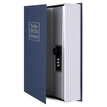 HomeSafe 書本保險箱 鑰匙款 L 265x200x65mm  藍色