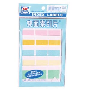 華麗牌5色雙面索引片WL-3061(6入/包)