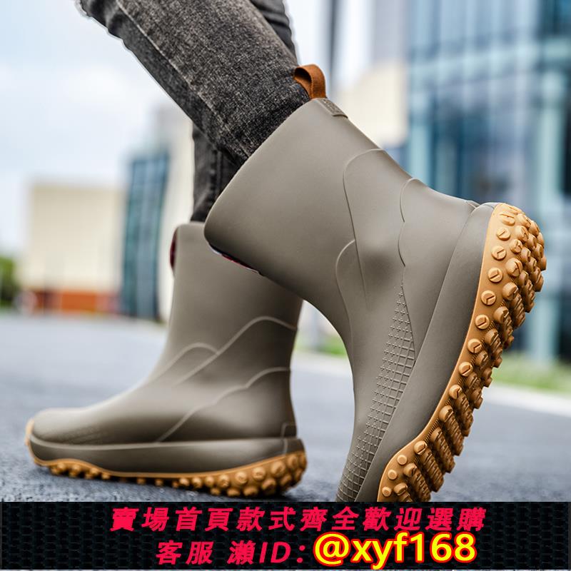{可打統編 保固一年}慕兒雨鞋男款中筒2025新款時尚中筒戶外防滑水鞋輕便防水膠鞋套鞋推薦 | 台灣樂天市場 | LINE購物