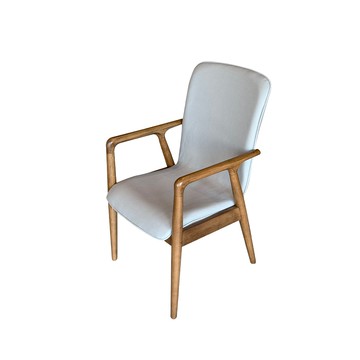 直人木業-LYON山毛櫸實木扶手椅-胡桃色-冰河灰