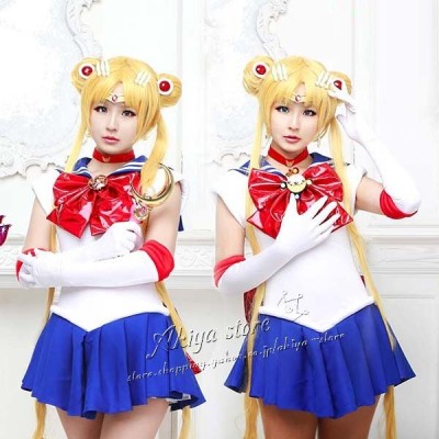 美少女戦士セーラームーン風 月野うさぎ コスプレ ウィッグ かつら WIG