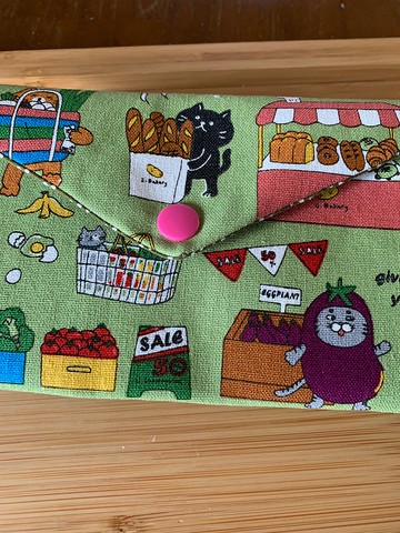 開心農場文青風萬用袋-草原綠 禮物 收納紅包 濕紙巾 衛生棉收納