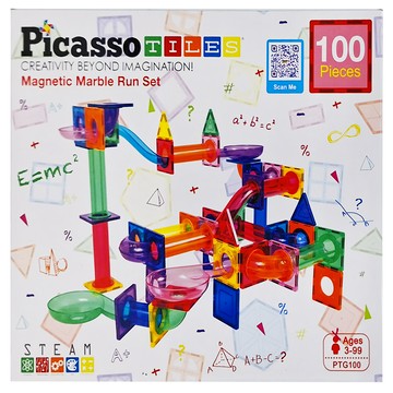 PICASSO TILES PTG100 磁力片積木 益智球球軌道 Set 100片 3-99歲  多色  1個