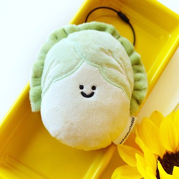 好菜 雨過山原創小白菜毛絨掛件搞怪包掛件可愛玩偶公仔鑰匙扣