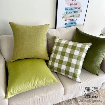 【騰源織品｜24hr出貨】橄欖綠搭配系列抱枕套 | 共7款 | 45x45 | 60x60