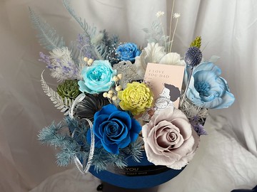 【父親節花盒 】 flower-of-life偉大的背影 日本永生玫瑰