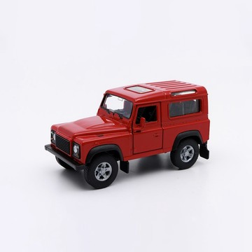 【WELLY 威利】4.75吋 路虎 Land Rover Defender 經典越野車模型