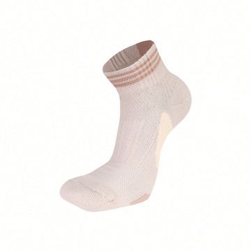 無縫抗菌足弓氣墊除臭襪 - M淡奶茶