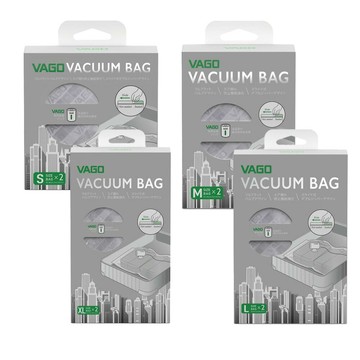 VAGO 專用真空壓縮收納袋 真空收納袋 旅行居家收納  多款尺寸 每盒2入 (需搭配VAGO壓縮機使用)【APP滿額下單10%點數(單一帳號最高5000點)】1/31止