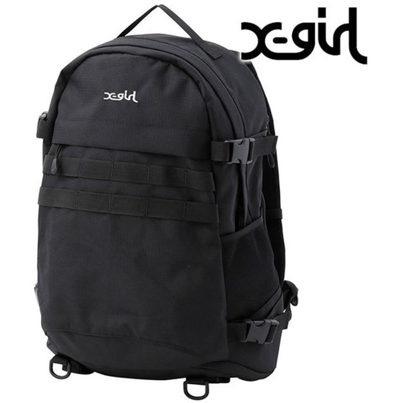 エックスガール X Girl リュック ロゴ バックパック Mills Logo Adventure Backpack Ss21 Xgirl 定番 通学 スクールバッグ Black ブラック系 通販 Lineポイント最大0 5 Get Lineショッピング