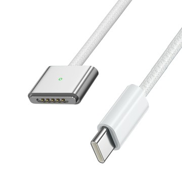 COTEetCI 哥特斯 140W Type-C轉Magsafe3編織充電線 MacBook筆電PD快充電源線 數據傳輸線 2M