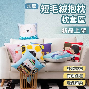 抱枕套 加厚短毛絨抱枕  枕套區 單枕套不含枕芯 新品上架  多尺寸 多款花色 居家裝飾 客廳佈置 各式風格 AB版設計