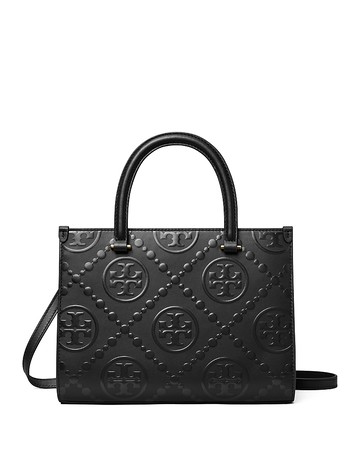 Tory Burch T Monogram Embossed Square Tote